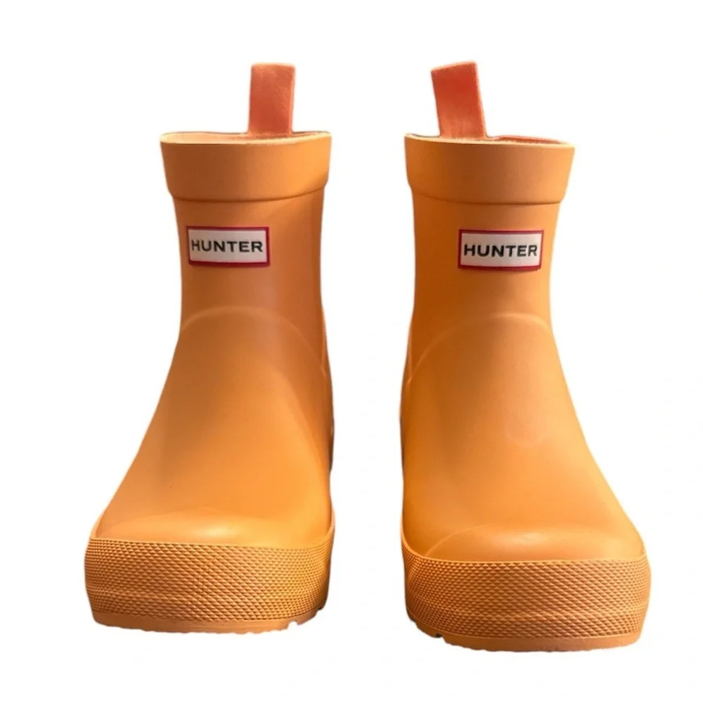SOLD Hunter unisex children’s Play Boot in Orange - kids size US 2/UK 1 - Picture 2 of 14